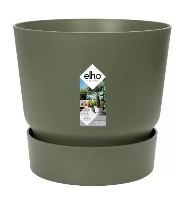 Elho Pot Greenville Rond Ø30cm Blad Groen Top Tuincentrum