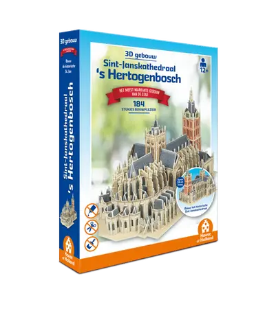 3D Gebouw - Sint-Janskathedraal Den Bosch (184 stukjes) - afbeelding 1