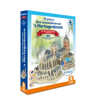 3D Gebouw - Sint-Janskathedraal Den Bosch (184 stukjes) - afbeelding 1