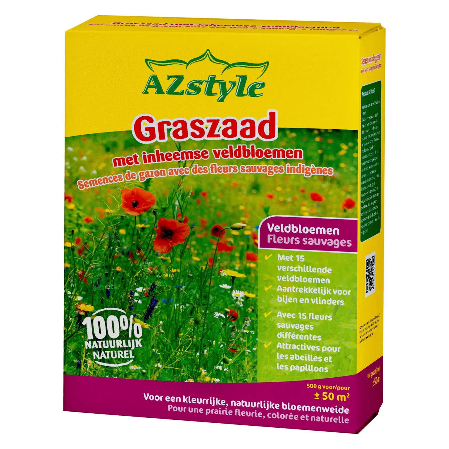 AZstyle Graszaad met inheemse veldbloemen 500g