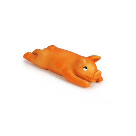 Beeztees Biggetje - Hondenspeelgoed - Oranje - Groot - 42 cm