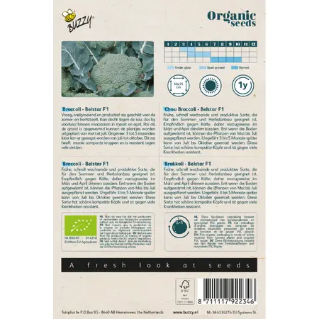 Bio broccoli belstar f1 25zdn - afbeelding 2