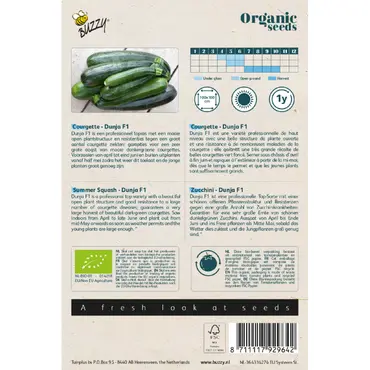 Bio courgette dunja f1 7zdn - afbeelding 2