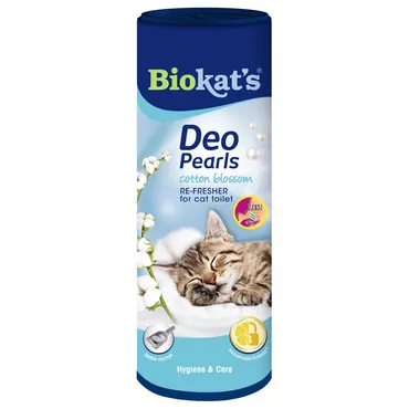 Biokat's Deo Pearls Cottom Blossom Kattenbakreinigingsmiddelen 700g - afbeelding 1