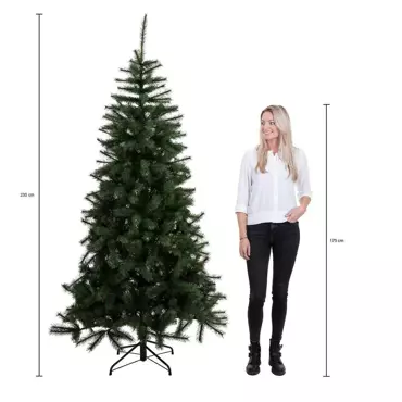 Black Box kunstkerstboom met led brampton | h230 x d132 | groen met led