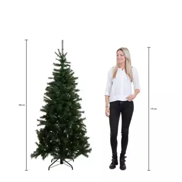 Brampton kerstboom slim groen - h185 x d114cm