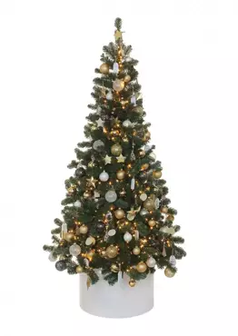 Kunstkerstboom Black Box Trees Charlton groen - h120 x d76cm