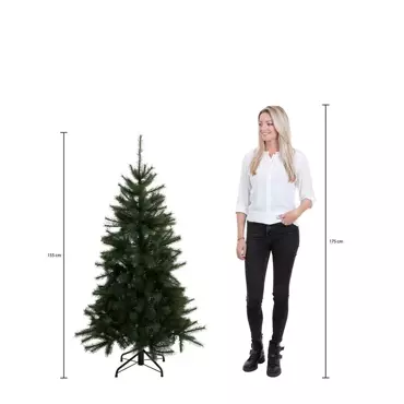 Kunstkerstboom Black Box Trees Charlton groen - h155 x d91cm