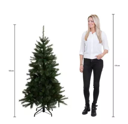 Toronto kunstkerstboom led groen - h155 x d102cm