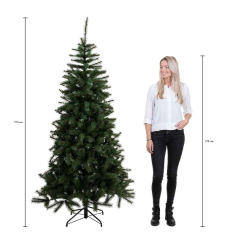 Toronto kerstboom led groen - h215 x d132cm