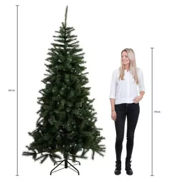 Toronto kerstboom led groen - h230 x d140cm