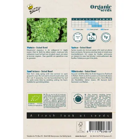 Buzzy Seeds Frans salademengsel (bio) - afbeelding 2