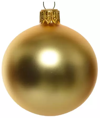 GROTE GOUDEN MATTE KERSTBAL 15CM