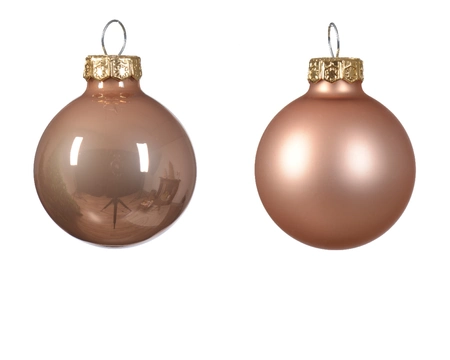 Decoris kerstballen glas 16st roze 3,5cm - afbeelding 2