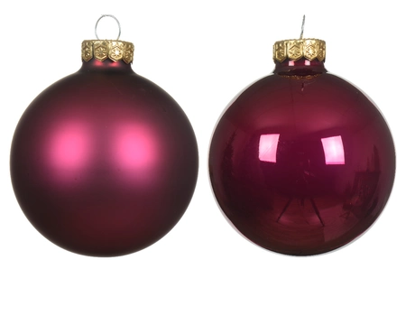 Decoris kerstballen Glas 20st Granaatappel 6cm - afbeelding 2