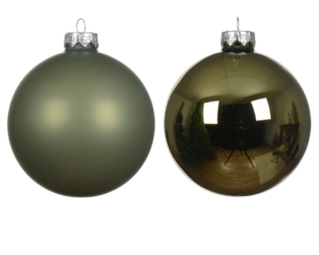 Decoris kerstballen set glas 24st Rosemarijn 2,5cm - afbeelding 2