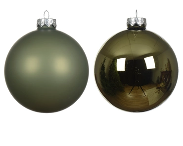 Decoris kerstballen set glas 24st Rosemarijn 2,5cm - afbeelding 2