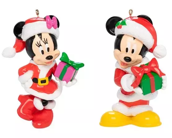 verstoring Af en toe Mijnenveld Disney kerstbal Mickey & Minnie Mouse 2 assortiment - Top Tuincentrum