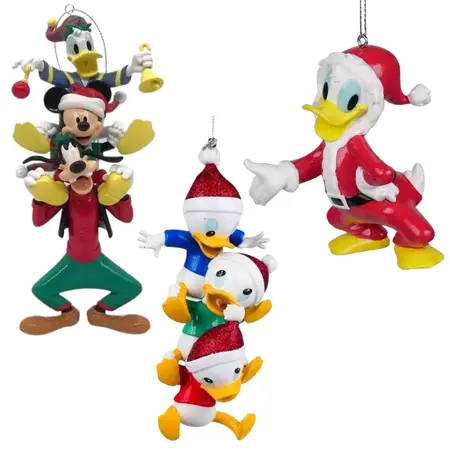 Disney Kerstbal Pakket Donald Duck - 3 stuks