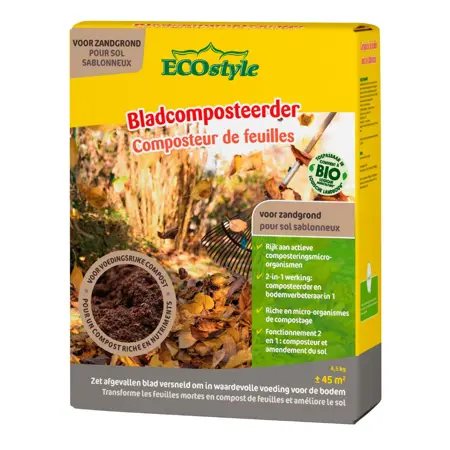 Ecostyle Bladcomposteerder zandgrond 4.5kg