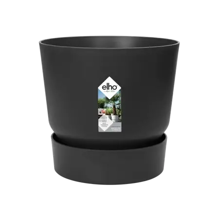 Elho Greenville Pot 30cm Zwart - afbeelding 1