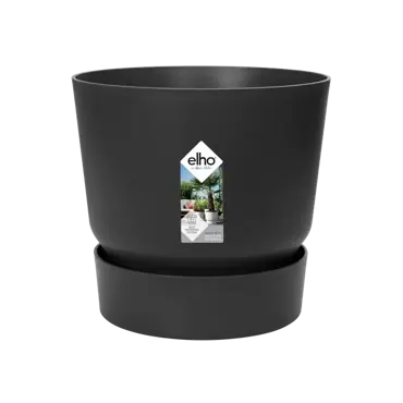 Elho Greenville Pot 30cm Zwart - afbeelding 1