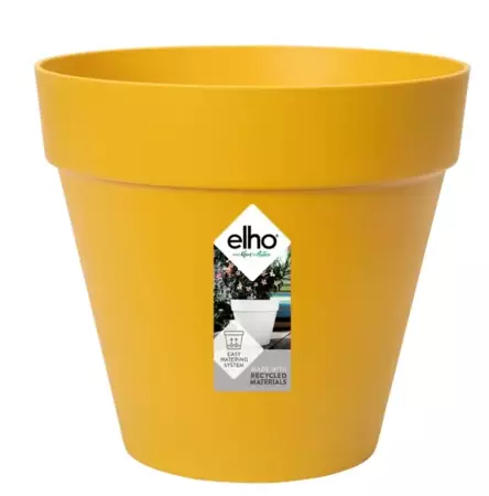 Elho loft urban rond 20cm geel - afbeelding 1