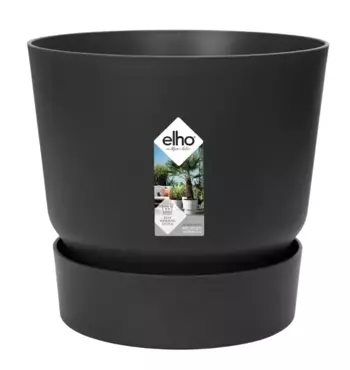 Elho pot greenville 25cm living black - afbeelding 1