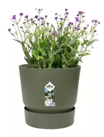 Elho Pot Greenville Rond 20cm Groen - afbeelding 3