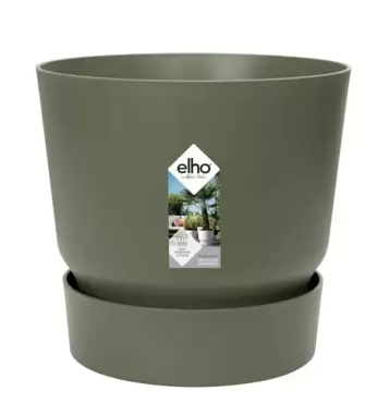 Elho Pot Greenville Rond 20cm Groen - afbeelding 1