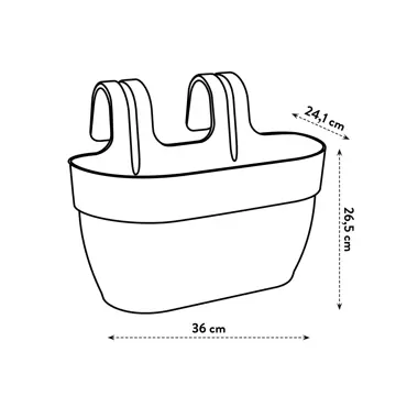 Elho Vibia Campana Medium Hangpot Geel - afbeelding 4