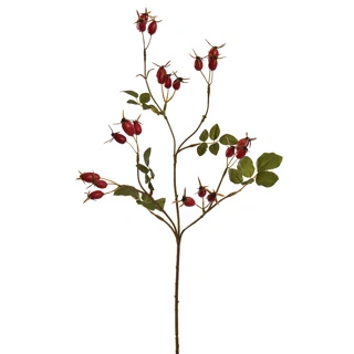 Fluweel roos l50cm donkerrood