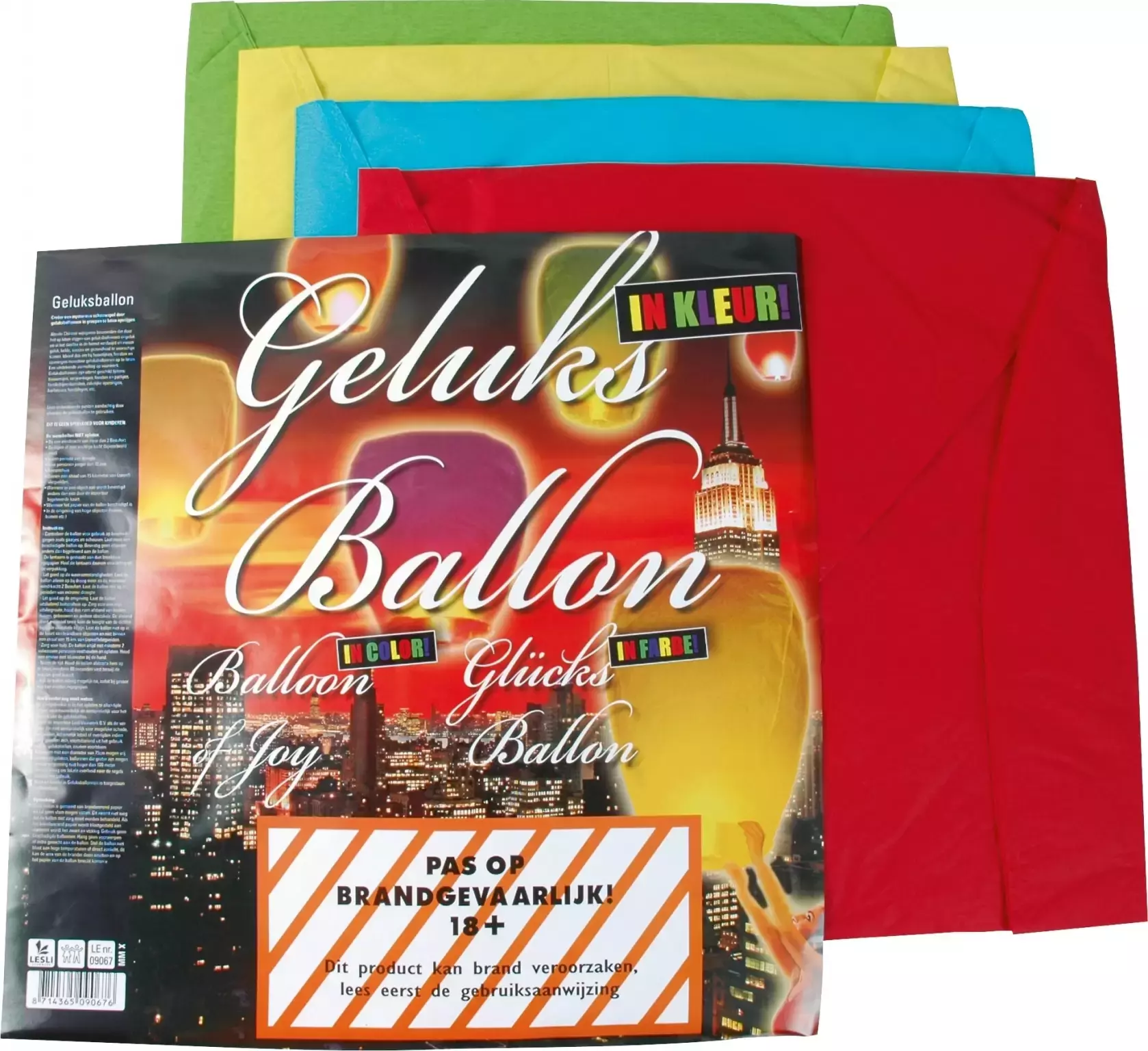 Geluksballon | Assorti kleuren | 1 stuk