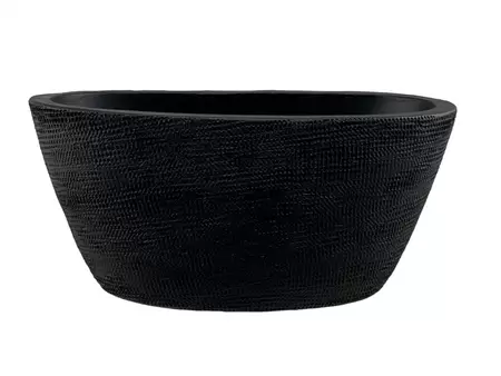 HS potterie Planter tokio 29x15x14cm zwart