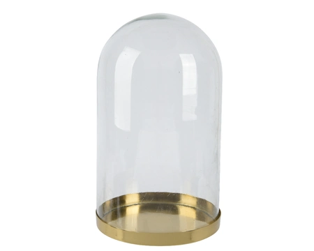 Kaemingk Stolp glas 20x33cm goud/helder