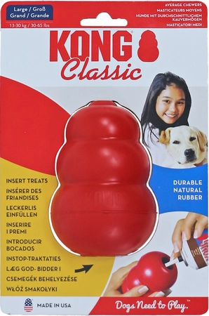 Kong hond Classic rubber large rood