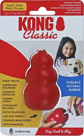 Kong hond Classic rubber small rood