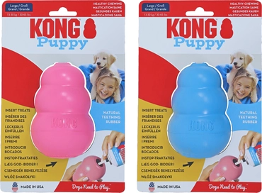 Kong hond Puppy large Roze/blauw