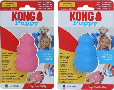 Kong hond Puppy small Roze/blauw