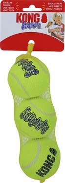 Kong hond Squeakair met piep medium 3 tennisballen Ø6,5cm