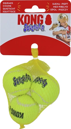 Kong hond Squeakair met piep X-small 3 tennisballen Ø4 cm - afbeelding 1