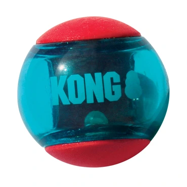 Kong Squeezz Action ball red large 2 stuks Ø8cm - afbeelding 1