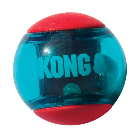 Kong Squeezz Action ball red small 3 stuks Ø5cm - afbeelding 1