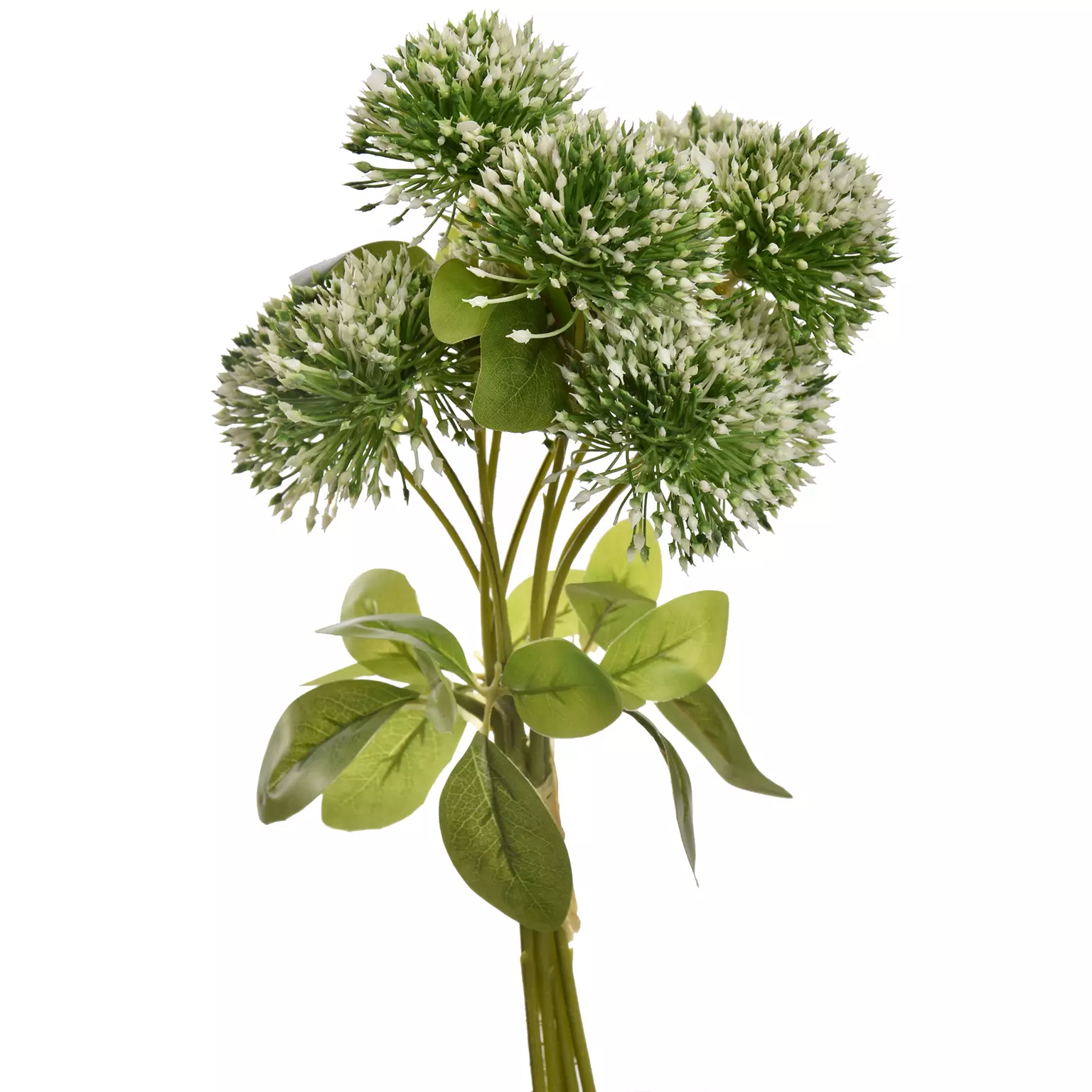 Kunstbloem Allium bundel 34cm - creme
