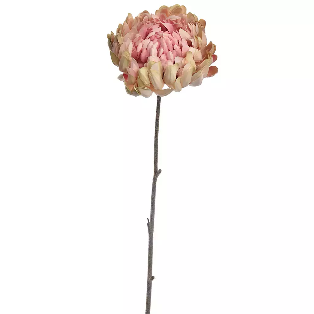 Kunstbloem Chrysant 69cm - Roze