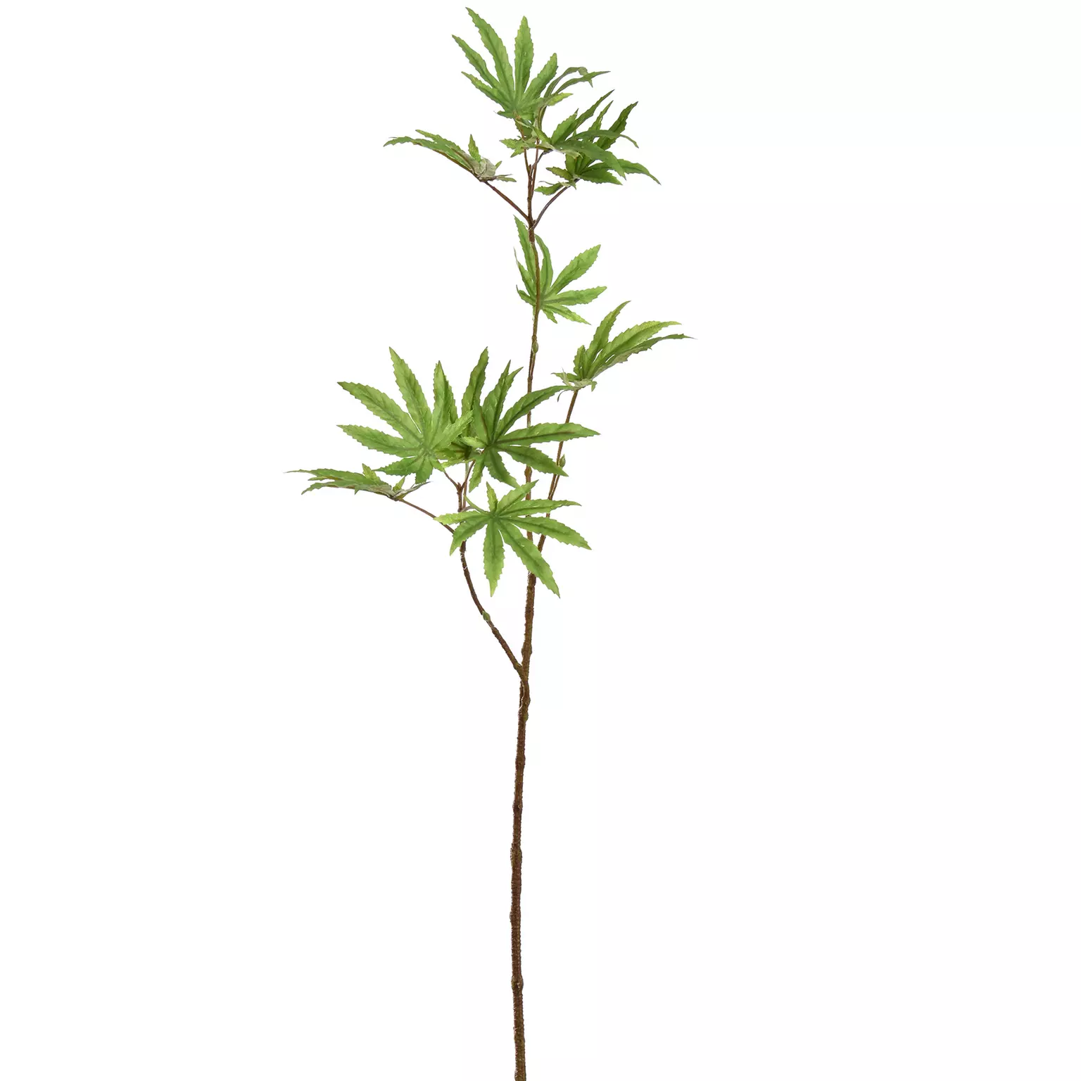 Kunstbloem Esdoornbladtak 75cm - groen
