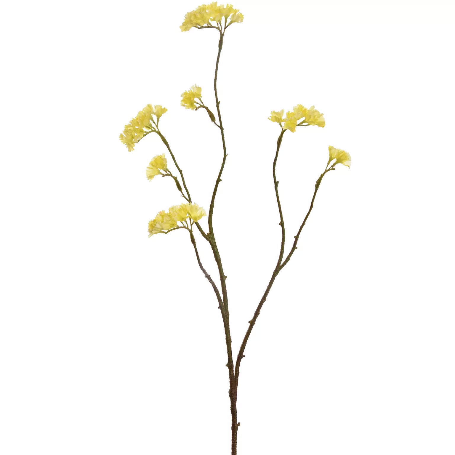 Kunstbloem Lamsoorbloemsteel 70cm - geel