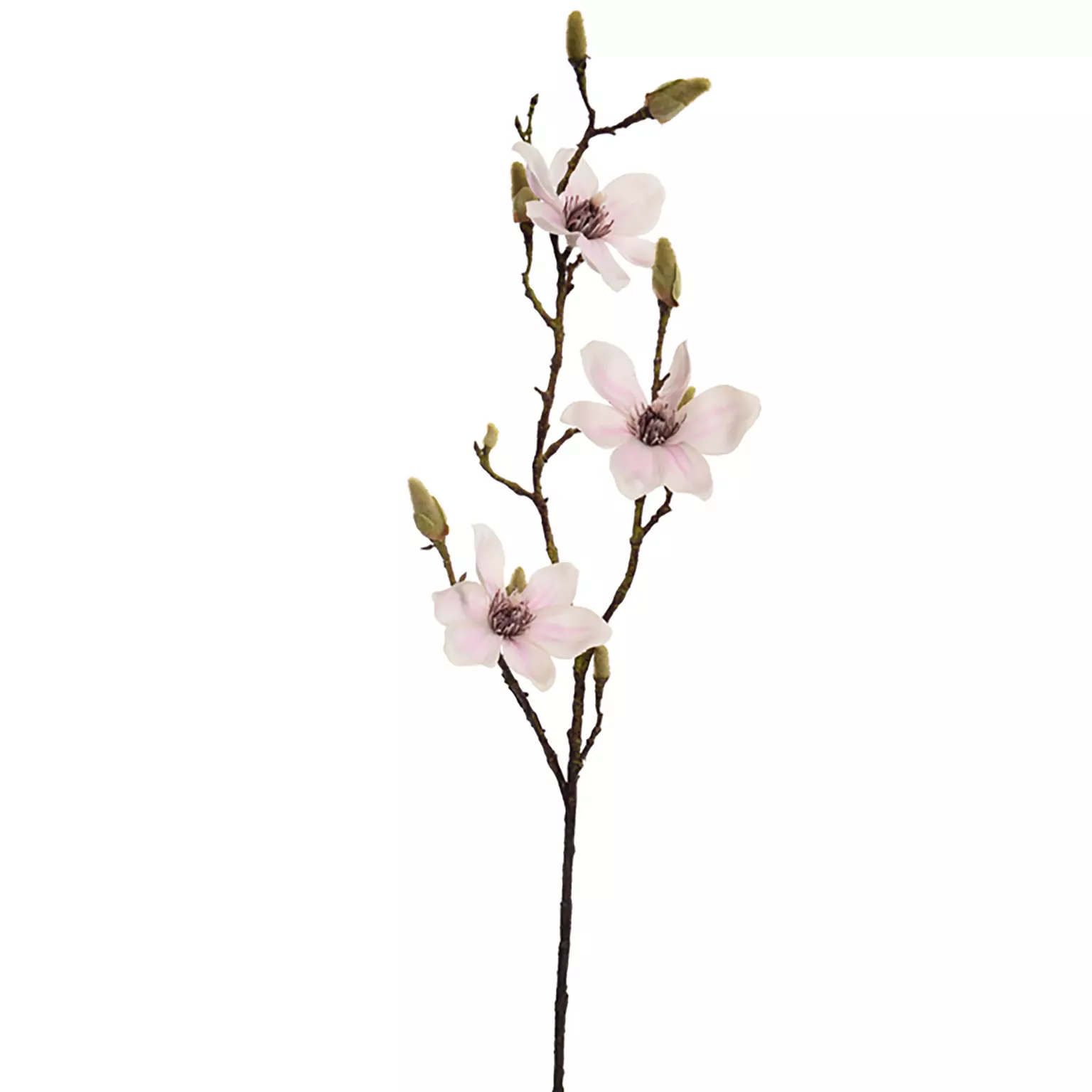 Kunstbloem Magnoliasteel 90cm - creme roze