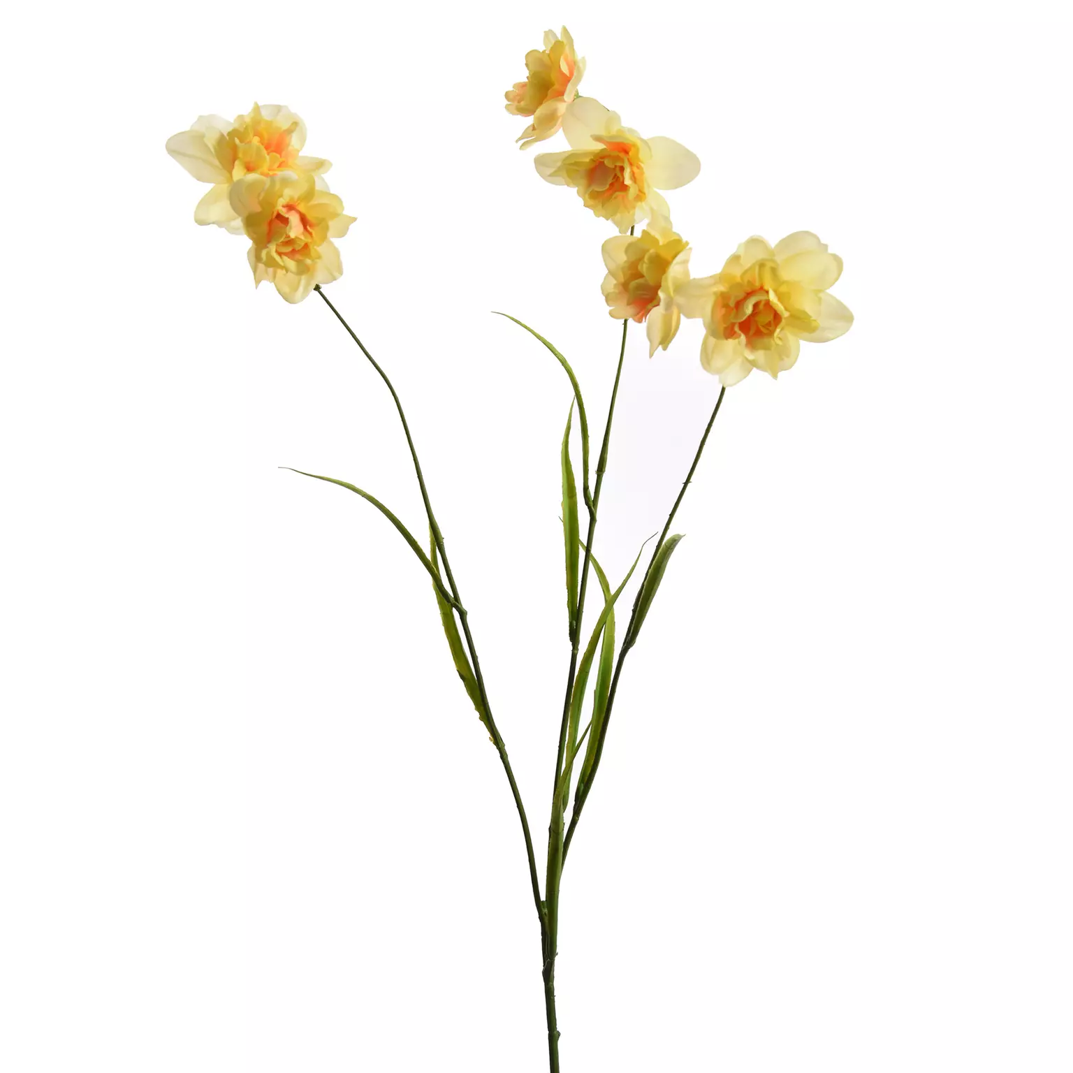 Kunstbloem Narcissteel 59cm - geel