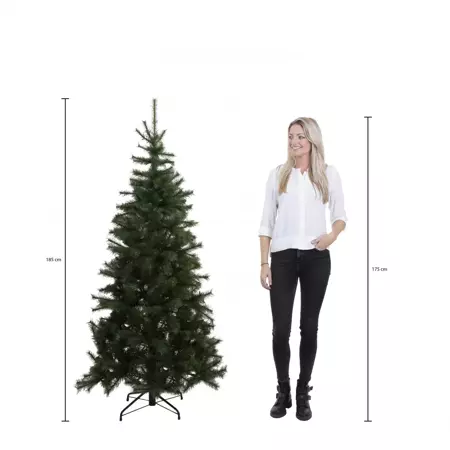 Kerstboom frosted pine d130h185cm groen